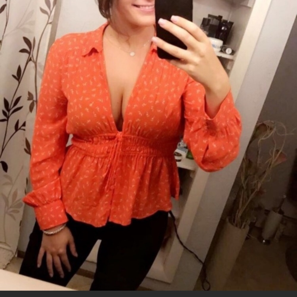 Free People Baby doll Blouse